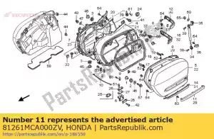 Honda 81261MCA000ZV formowanie, r. sakwa na siod?o sid - Dół