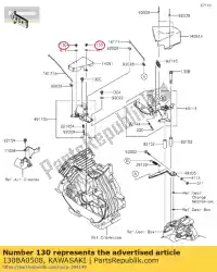 Aqui você pode pedir o comum com flange de parafuso em Kawasaki , com o número da peça 130BA0508: