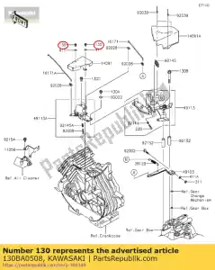 kawasaki 130BA0508 bolt-flanged common - Bottom side