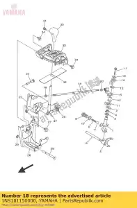 yamaha 1NS181150000 haste, deslocar - Lado inferior