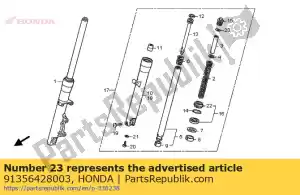 honda 91356428003 oring, 25,7x28 (showa) - Lado inferior