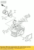 981111083, Kawasaki, cylindre-comp-moteur kawasaki klx  a c l d klx110 110 , Nouveau