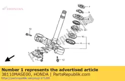 Here you can order the horn comp(high) from Honda, with part number 38110MASE00: