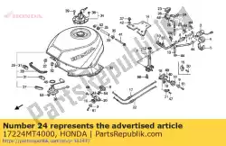 blijven, tank aftappen van Honda, met onderdeel nummer 17224MT4000, bestel je hier online: