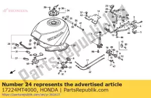 Honda 17224MT4000 blijven, tank aftappen - Onderkant