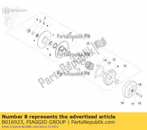 Piaggio Group B016923 mola do variador - Lado inferior
