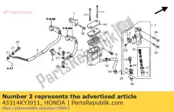 Here you can order the hose comp b,rr br from Honda, with part number 43314KYJ911: