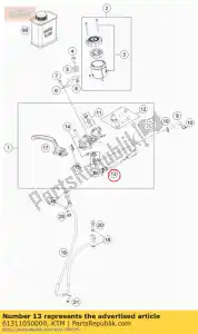 ktm 61311050000 w??cznik ?wiate? hamowania z przodu - Dół