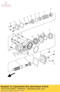 yamaha 1SCE75510000 boîtier, roulement - La partie au fond