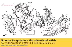 Aqui você pode pedir o conjunto de capuz, * type14 * em Honda , com o número da peça 64325MZ2000ZC: