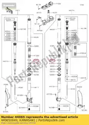 bus-voorvork kx450fff van Kawasaki, met onderdeel nummer 440650049, bestel je hier online: