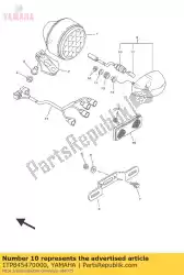 Here you can order the cord, licence light from Yamaha, with part number 1TP845470000: