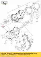 920091792, Kawasaki, schroef, tappen, 4x14 vn1500-p1 kawasaki  vn vulcan 900 1500 1600 1700 2002 2003 2004 2005 2006 2007 2008 2009 2010 2011 2012 2013 2014 2015 2016 2017 2018 2019 2020 2021, Nieuw