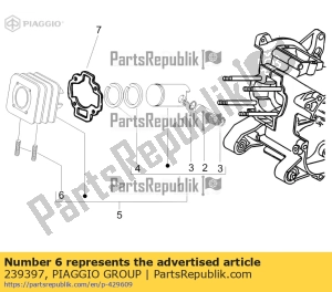 aprilia 239397 stud bolt - Bottom side