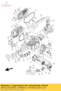 yamaha 5KM154510000 joint, couvercle de carter 1 - La partie au fond