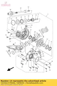 yamaha 1SCG61570000 calce, tapón - Lado inferior