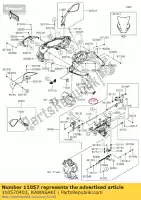 110570403, Kawasaki, 01 staffa, copertura del misuratore kawasaki  1000 2017 2018 2019 2020 2021, Nuovo