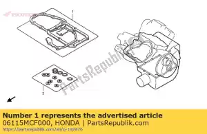 honda 06115MCF000 kit de hojas de junta b (componentes) - Lado inferior