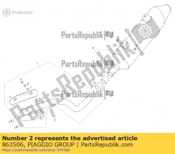 Aprilia 863506, Gasket, OEM: Aprilia 863506