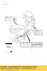 Aqui você pode pedir o manual, dono em Suzuki , com o número da peça 9901112J5001H: