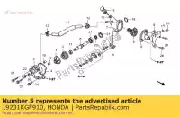 19231KGF910, Honda, arbre, pompe à eau honda fes nes pes sh 125 150 2005 2006 2007 2008 2009 2010 2011 2012 2013, Nouveau