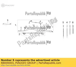 Piaggio Group RB000003 schelle - Lado inferior