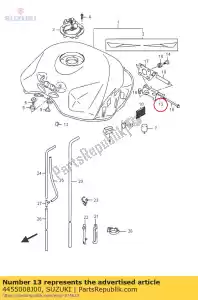 suzuki 4455008J00 beugel comp, fu - Onderkant