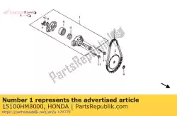 Aqui você pode pedir o bomba assy., óleo em Honda , com o número da peça 15100HM8000: