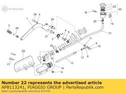 Aprilia AP8113241, Réservoir de liquide à frein, OEM: Aprilia AP8113241