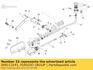 Piaggio Group AP8113241 serbatoio liquido freni - Lato sinistro