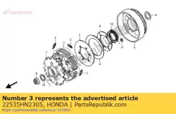 gewichtset, koppeling van Honda, met onderdeel nummer 22535HN2305, bestel je hier online: