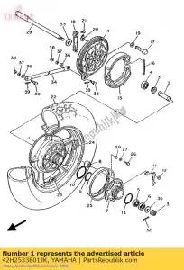 Yamaha 42H2533801JK gegoten wiel, achter - Onderkant