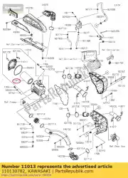 Ici, vous pouvez commander le 01 élément-filtre à air auprès de Kawasaki , avec le numéro de pièce 110130782: