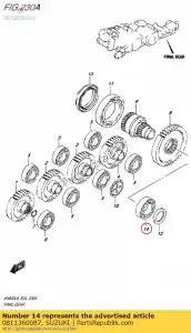 suzuki 0811360087 roulement à billes - La partie au fond