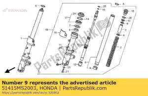 honda 51415MS2003 asiento, primavera - Lado inferior