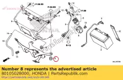 Here you can order the cushion a, rr. Fender from Honda, with part number 80105028000: