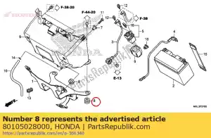 honda 80105028000 coussin a, rr. aile - La partie au fond