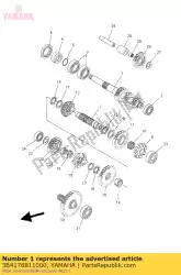 Aquí puede pedir eje, secundario de Yamaha , con el número de pieza 3B4176811000: