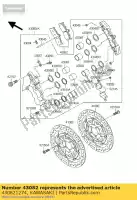 430821274, Kawasaki, Pad-assy-brake kawasaki vn classic fi mean streak p b n drifter r a vulcan e nomad l 1500 vn1500 vn1600 1600 , New