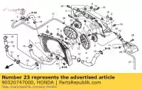 90320747000, Honda, écrou, ressort, 6mm honda cb cbf cbr fes fjs gl nes nps r (r) japan r2 (t) japan sh st trx vfr 50 125 150 250 300 600 700 900 1200 1300 1800 1994 1996 1997 1998 1999 2001 2002 2003 2004 2005 2006 2007 2008 2009 2010 2011 2012 2013, Nouveau