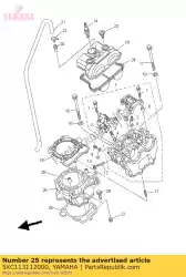 Qui puoi ordinare cilindro 1 da Yamaha , con numero parte 5XC113112000: