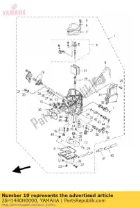 yamaha 26H1490H0000 conjunto de diafragma, 5 - Lado inferior