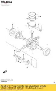 suzuki 1222812K000G0 podk?adka, wa? korbowy, r (t:090) - Dół