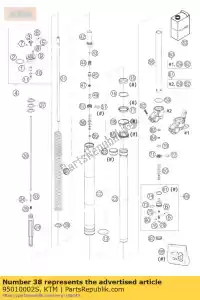 ktm 95010002S spr??yna 4,0 n / mm zestaw d = 4,75mm - Dół