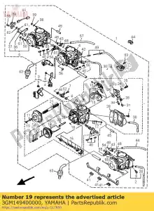 yamaha 3GM149400000 diafragma assy - Onderkant