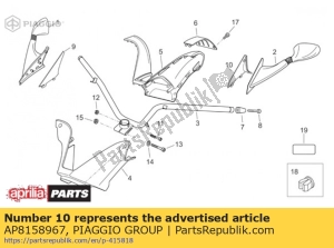 aprilia AP8158967 rinnovo blocco sperone - Il fondo