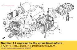 Here you can order the no description available at the moment from Honda, with part number 17264HP1600: