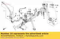 46500MN9000, Honda, conjunto de pedal., freno honda nx 650 1988 1989 1990 1991 1992, Nuevo