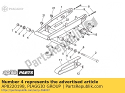 Aprilia AP8220198, Junta tórica, OEM: Aprilia AP8220198