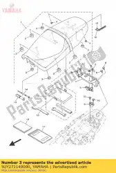 Ici, vous pouvez commander le butée, béquille principale auprès de Yamaha , avec le numéro de pièce 5UY271140000: